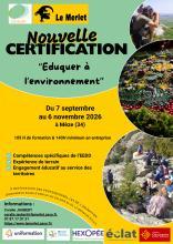 Affiche certification EEDD